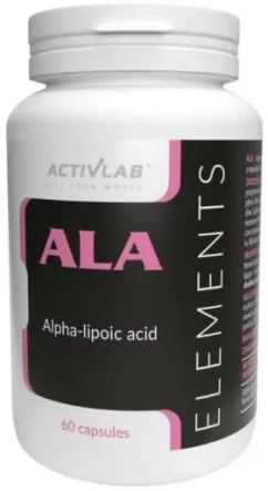 Альфа-ліпоєва кислота ActivLab Elements ALA 60 капсул (5907368837260)