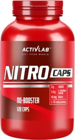 Предтренировочный комплекс ActivLab Nitro Caps 120 капсул (5907368855127)