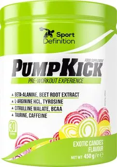 Предтренировочный комплекс Sport Definition Pump Kick 435 г Exotic Candy (5902811801430)