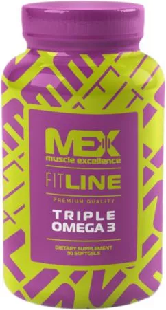 Омега-3 жирные кислоты MEX Triple Omega 3 90 капсул (34659080502)