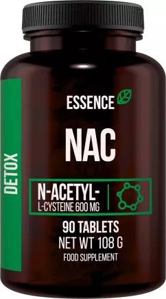 Амінокислота N-ацетил-L-цистеїн Essence NAC 90 таблеток (5902811804806)