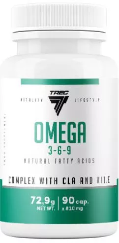 Жирные кислоты Trec Nutrition Omega 3-6-9 90 капсул (5902114018139)