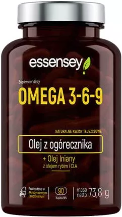 Жирные кислоты Essensey Omega 3-6-9 90 капсул (5902114044121)