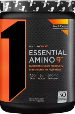 Амінокислота R1 (Rule One) Essential Amino 9 345 г Peach Mango (837234108406)