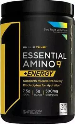 Амінокислота R1 (Rule One) Essential Amino 9 + Energy 345 г Blue Razz Lemonade (837234108451)