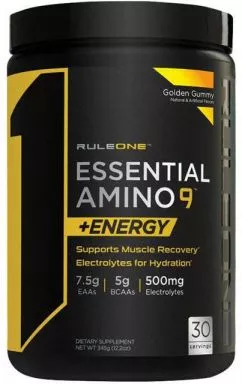 Аминокислота R1 (Rule One) Essential Amino 9 + Energy 345 г Golden gummy (837234108437)