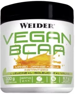 Амінокислота Weider Vegan BCAA 2:1:1 Манго-Апельсин 300 г (8414192311448)