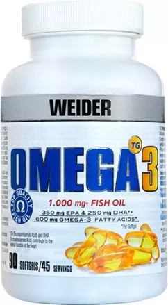 Пищевая добавка Weider Omega-3 Fish Oil 1000 мг 60% 90 к (8414192311790)