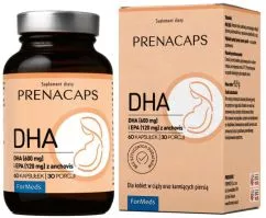 Пищевая добавка Formeds Prenacaps DHA и EPA 60 капсул для беременных (5903148621074)