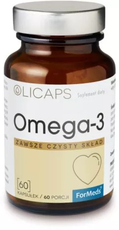 Харчова добавка Formeds Olicaps Omega 3 60 капсул для імунітету (5903148621548)