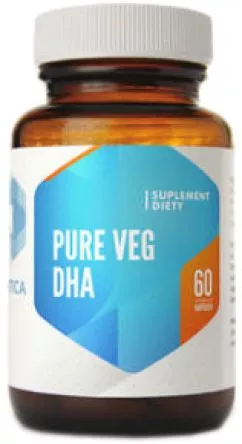 Харчова добавка Hepatica Pure Veg DHA 60 капсул для імунітету (5905279653375)