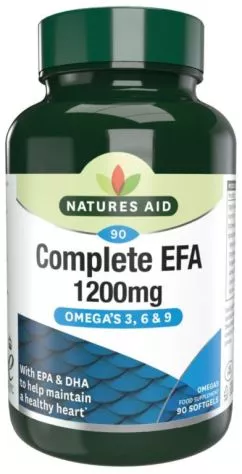 Пищевая добавка Natures Aid Complete Efa Omega 3 6 9 90 капсул (5023652203099)