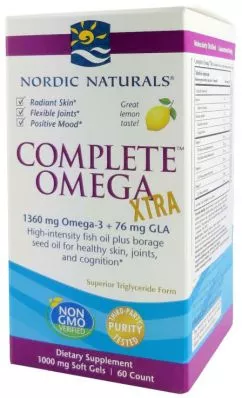 Харчова добавка Nordic Naturals Complete Omega Xtra 60 капсул (768990018015)