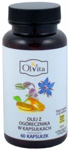 Пищевая добавка Olvita масло огурника в капсулах 60 капсул (5903111707651)