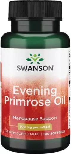 Пищевая добавка Swanson масло примули вечерней 500 мг 100 капсул (87614170084)