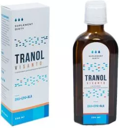 Харчова добавка Visanto Tranol 250 мл омега кислоти DHA EPA ALA (5907709751354)