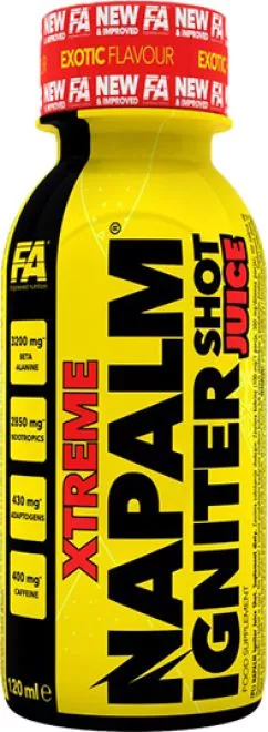 Предтренировочная добавка FA Nutrition Xtreme Napalm Juice Shot 120 мл Экзотические фрукты (5902448266442)