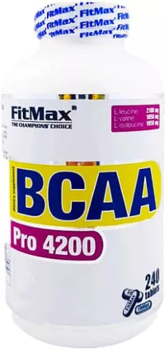 Амінокислота FitMax BCAA PRO 4200 240 т (5908264416597)