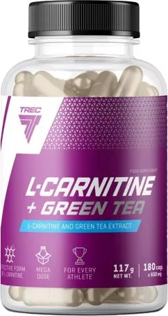 Жиросжигатель Trec Nutrition L-Карнитин зеленый чай 180 к (5902114014704)