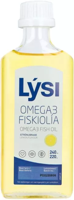 Омега-3 в жидкости со вкусом лимона LYSI 240 мл (НО320)