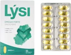 Омега-3 LYSI Forte 1000 мг 64 капсулы (РЭ002)
