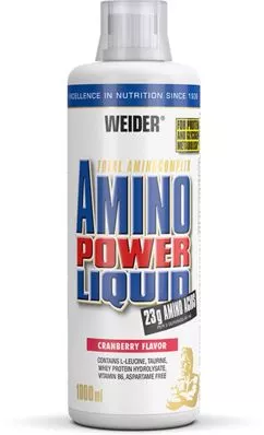 Аминокислота Weider Amino Power Liquid Cranberry 1000 мл (4044782310342)