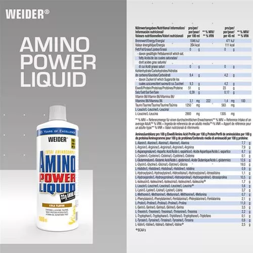 Аминокислота Weider Amino Power Liquid Cranberry 1000 мл (4044782310342) - фото №2
