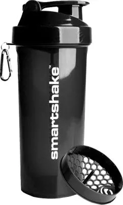 Шейкер спортивний SmartShake Lite 1 л Glossy-Black (10611202)