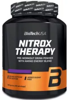 Передтренувальний комплекс BioTech Nitrox Therapy 680 г Журавлина (5999076224388)
