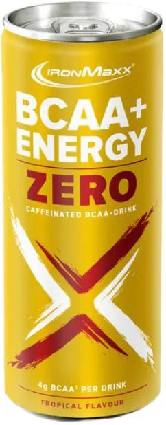 Аминокислота IronMaxx BCAA + Energy Zero Drink 330 мл Тропический (4260426838953)
