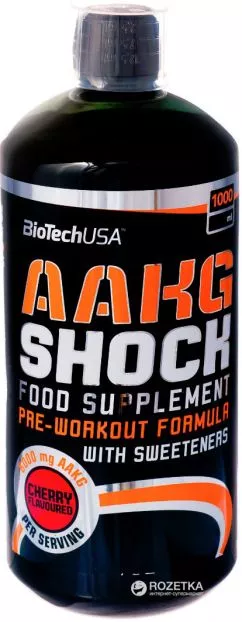 Аминокислота Biotech AAKG Shock Extreme 1000 мл Вишня (5999076200320)