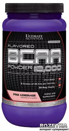 Аминокислота Ultimate Nutrition BCAA 457 г Pink Lemonade (099071004468)