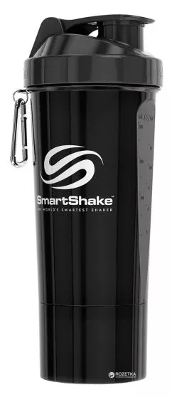 Шейкер SmartShake Slim 500 мл Gunsmoke Black (7350057182000)