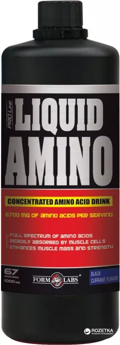 Аминокислота Form Labs Amino Liquid 1000 мл Смородина (4018209000086)