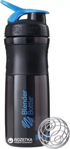 Шейкер BlenderBottle SportMixer з кулькою 820 мл Чорно-синій (SportMixer 28oz черно-синий)