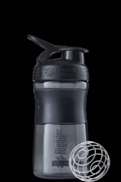 Шейкер BlenderBottle SportMixer з кулькою 590 мл Чорний (SportMixer 20oz черный)