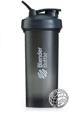 Шейкер BlenderBottle Pro45 з кулькою 1.3 л Сірий з білим (Pro 45 Grey / White (ORIGINAL))