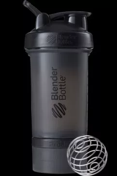 Шейкер BlenderBottle ProStak з кулькою 650 мл Чорний (PS 22oz Black/Black)