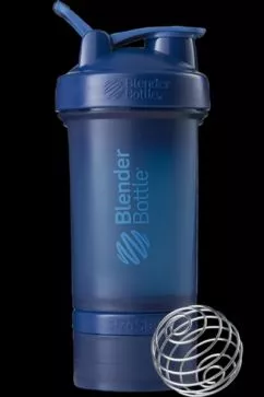 Шейкер BlenderBottle ProStak с шариком 650 мл Темно-синий (PS 22oz Navy)