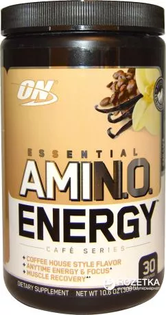Амінокислота Optimum Nutrition Essential Amino Energy 30 порцій Vanilla (748927053982)