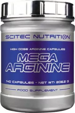 Аминокислота Scitec Nutrition Mega Arginine 140 капсул (728633105540)