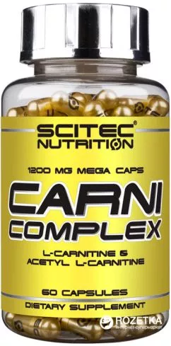 Жироспалювач Scitec Nutrition Carni Complex 1200 мг 60 капсул (728633103133)