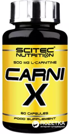Жироспалювач Scitec Nutrition Carni-X 60 капсул (5999100001381)