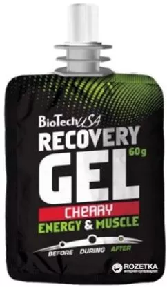 Предтренировочний комплекс Biotech Recovery Gel 60 г 1/12 вишня (5999076205202)
