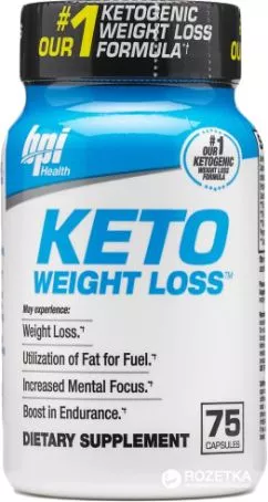 Жироспалювач BPI Keto Weight Loss 75 капсул (811213026776)