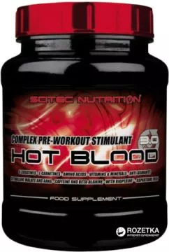 Передтренувальний комплекс Scitec Nutrition Hot Blood 3.0 820 г Tropical Punch (728633110407)