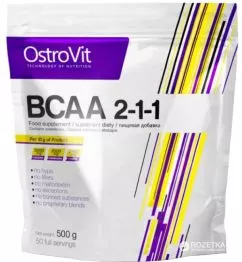Аминокислота OstroVit Extra Pure BCAA 2-1-1 500 г Лимон (5902232610178)