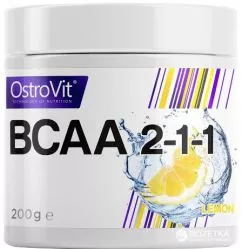 Аминокислота OstroVit Extra Pure BCAA 2-1-1 200 г Лимон (5902232611342)