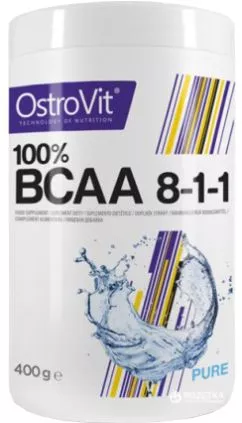 Амінокислота OstroVit BCAA 8-1-1 400 г Без смаку (5902232611359)