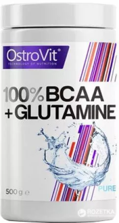 Аминокислота OstroVit BCAA + L-Glutamine 500 г Без вкуса (5902232610222)